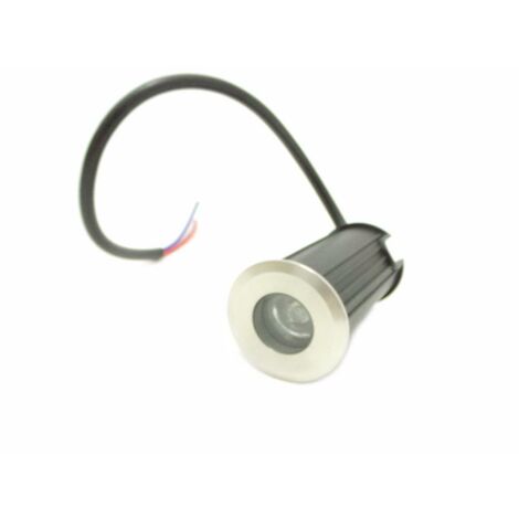 Silamp – Spot encastrable extérieur sol 12V 1W IP68 45° – Blanc froid 6000K – 130 lumens pour installations humides – Éclairage unidirectionnel