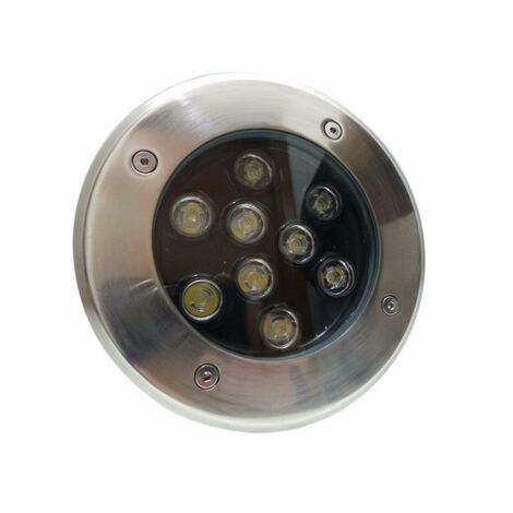 Silamp – Spot encastrable extérieur sol 9W IP65 – Blanc neutre 4000K – Angle de diffusion 60° – Installation facile sur béton ou bois
