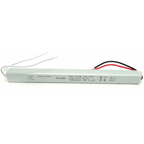 Silamp – Transformateur pour luminaire 60W 12V DC 5A – Indice de protection IP44 – Pour installations de rubans LED 12V