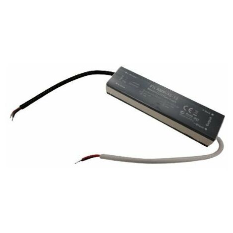 Silamp – Transformateur 220V 12V 45W IP67 pour éclairage LED – Résistant à l'eau jusqu'à 1m – Température de fonctionnement jusqu'à 80°C