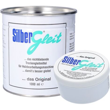 Silbergleit Blanco flüssiges Holzgleitmittel Spray, 1000 ml Flasche,  speziell für helle Hölzer an Hobelmaschinen
