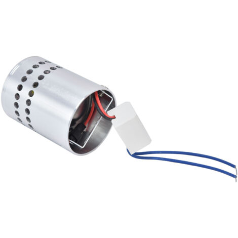 Silberne LED-Wandleuchte in Spiralform – Warmes Licht, 3 W, Aluminium, 70 x 53 mm – Modernes Spiraldesign für Zuhause und Hotel