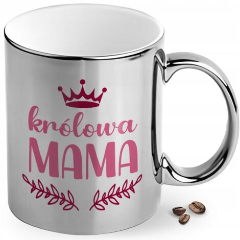 Silberner Becher als Geschenk für Mutter, Königin, Mutter zum Muttertag, Geburtstag oder Feiertag