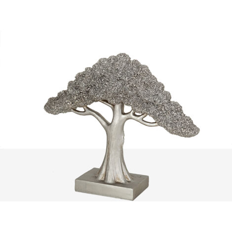 Silberner Harzbaum 34x10x28cm