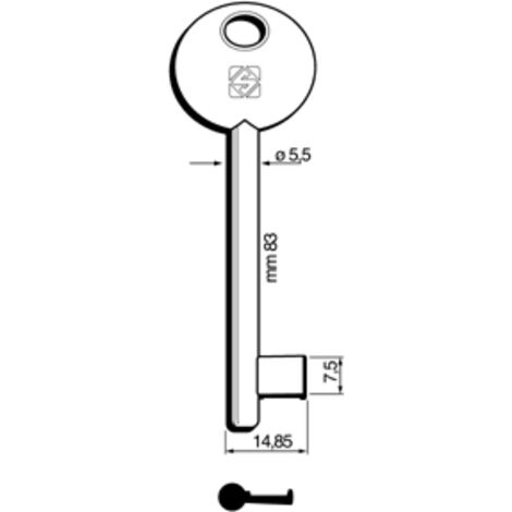 SILCA 6P2D CHIAVE PATENT DISP BRONZATA
