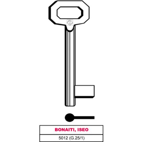 Silca chiave a mappa 5012 (g.vaz 1) bonaiti, iseo (5 pezzi) - Silca