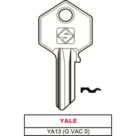 Silca chiave asc ya13 (g.vac 0) yale (20 pezzi) - Silca