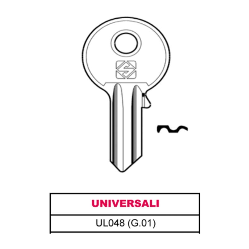 Silca chiave ottone ul048 (g.vab 0) universale (20...