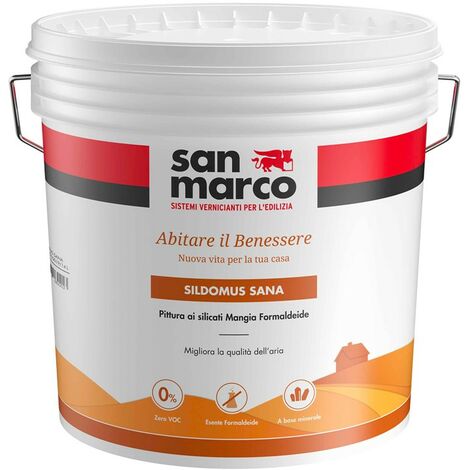 Sildomus sana lt 1 bianco pittura minerale, esente da voc