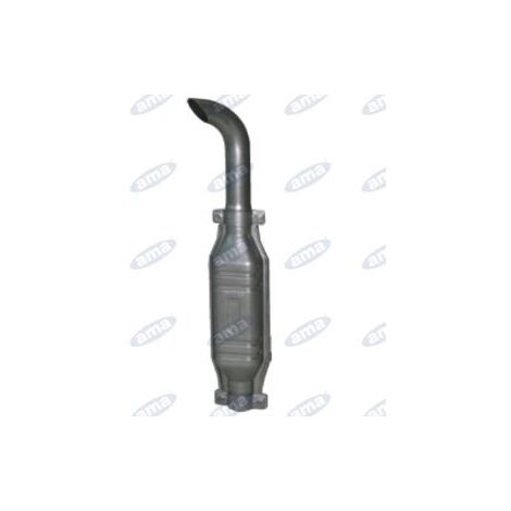 Silenciador con tubo de extensión curvado pequeño diámetro 60 mm L1140mm para tractor agrícola