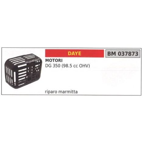 Silenciador de escape DAYE cortacésped DG 350 98cc OHV 037873