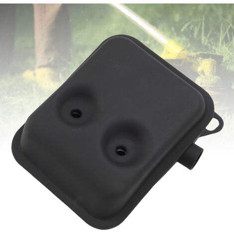 Silenciador de escape de acero KM01040AA compatible con desbrozadoras TL33/TB33/TU33/BG330, reduce el ruido y evacua eficiente los gases de escape.