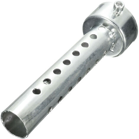 Silenciador de escape Universal para coche de 76mm, tubo trasero  modificado, cola de tubo de acero inoxidable (negro titanio) LAVENTE