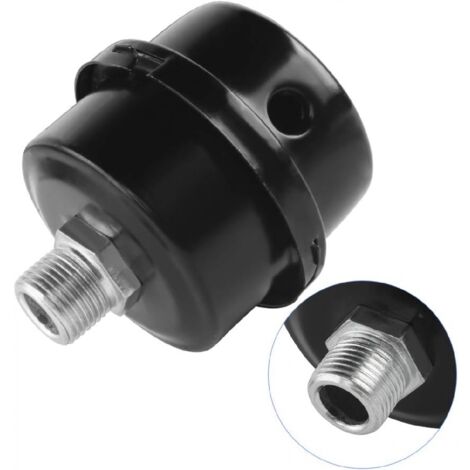 Silenciador de filtro de compresor de aire YMYNY, 1 pieza, 3/8 ", 16 mm, filtro de admisión de compresor de aire para usar en la entrada del compresor de aire y bloquear el polvo, reduce el ruido, neg