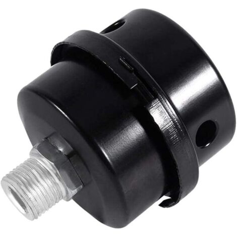 Silenciador para compresor de aire, filtro silenciador de 13 mm para compresor de aire, para usar en la entrada del compresor de aire para bloquear el polvo y reducir el ruido.