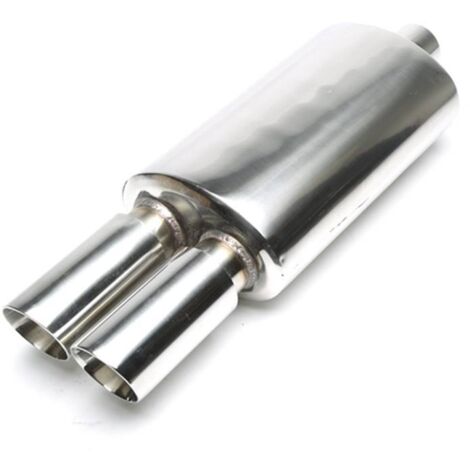 Silencieux arrière sport universel inox TA Technix 2 x 76mm rond / biseaute-27480610