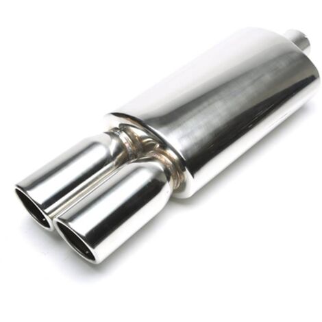 Silencieux arrière sport universel inox TA Technix 2 x 89mm rond /biseaute-27480608
