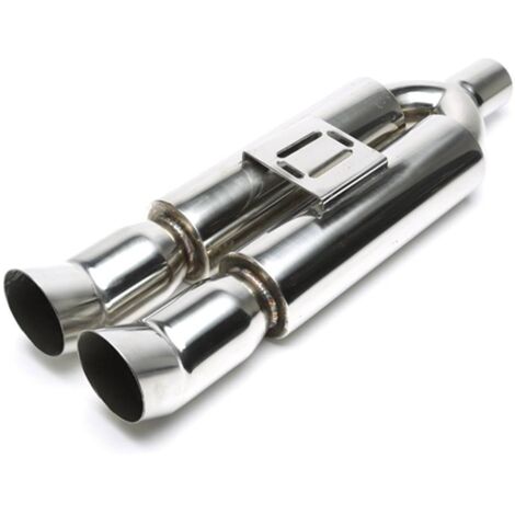 Silencieux arrière sport universel inox TA Technix 2 x 90/100mm DTM oval-27480591