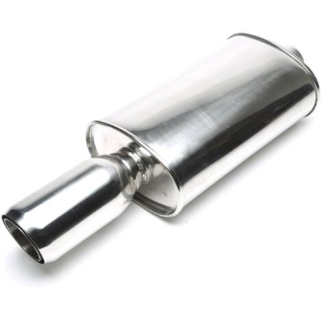 Silencieux arrière sport universel inox TA Technix 90 / 75mm rond / biseaute-27480567
