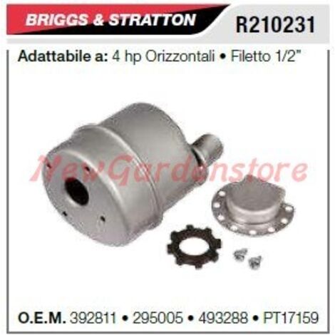 Silencieux B&S pour tondeuse à gazon 4HP horizontale R210231