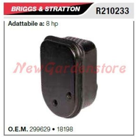 Silencieux B&S pour tondeuse à gazon 8HP horizontale R210233