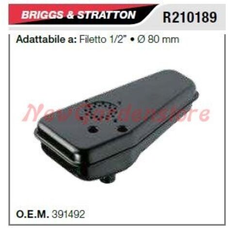 Silencieux B&S pour tondeuse à gazon, filetage 1/2" R210189