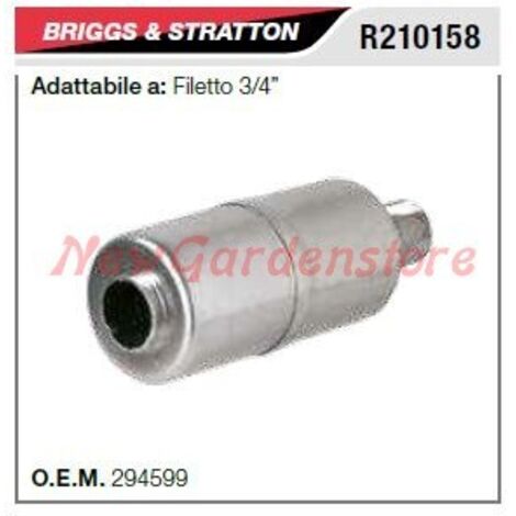 Silencieux B&S pour tondeuse à gazon filetage 3/4" R210158