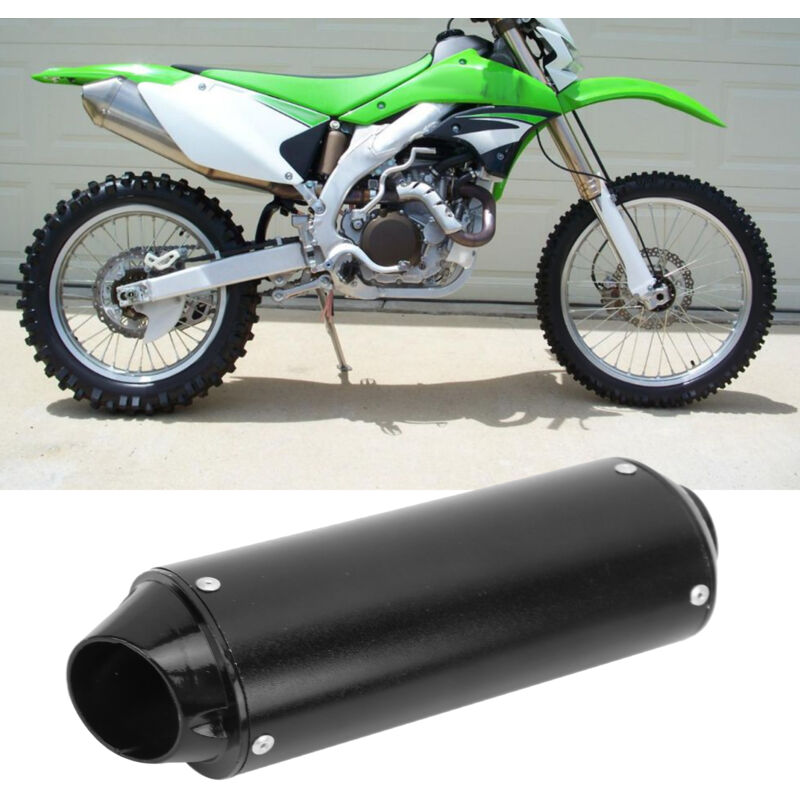 Treetalk - Silencieux d'échappement 32 mm/1,3 po noir pour moto tout-terrain 90 cc 110 cc 125 cc 150 cc 160 cc
