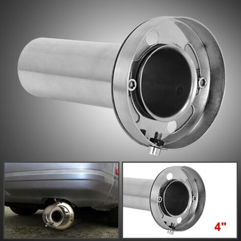 Silencieux d'échappement ajustable amovible pour voiture, tête ronde, modification auto (4 pouces)