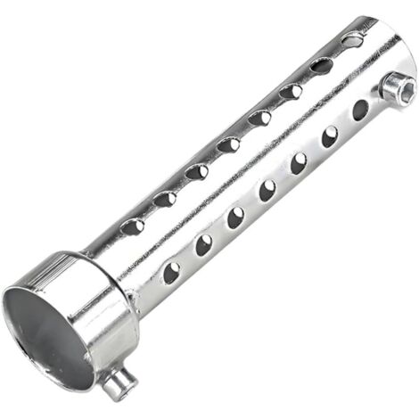 Silencieux d'échappement moto, silencieux turbo sound, 1 pièce, 35 mm, argent, adapté au diamètre du tuyau d'échappement 34 mm - 35 mm