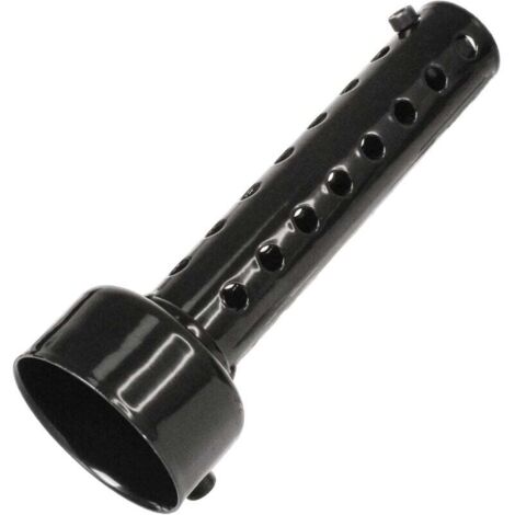 Silencieux d'échappement moto, silencieux turbo sound, 1 pièce, 48 mm, noir, adapté au diamètre du tuyau d'échappement 47 mm - 48 mm
