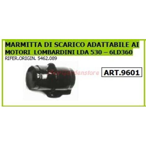 Silencieux d'échappement pour motoculteur LOMBARIDNI LDA 530 motoculteur 9601