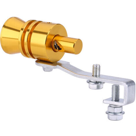 Silencieux d'échappement turbo doré pour voiture, sifflet, silencieux, simulateur de soupape de décharge automatique L