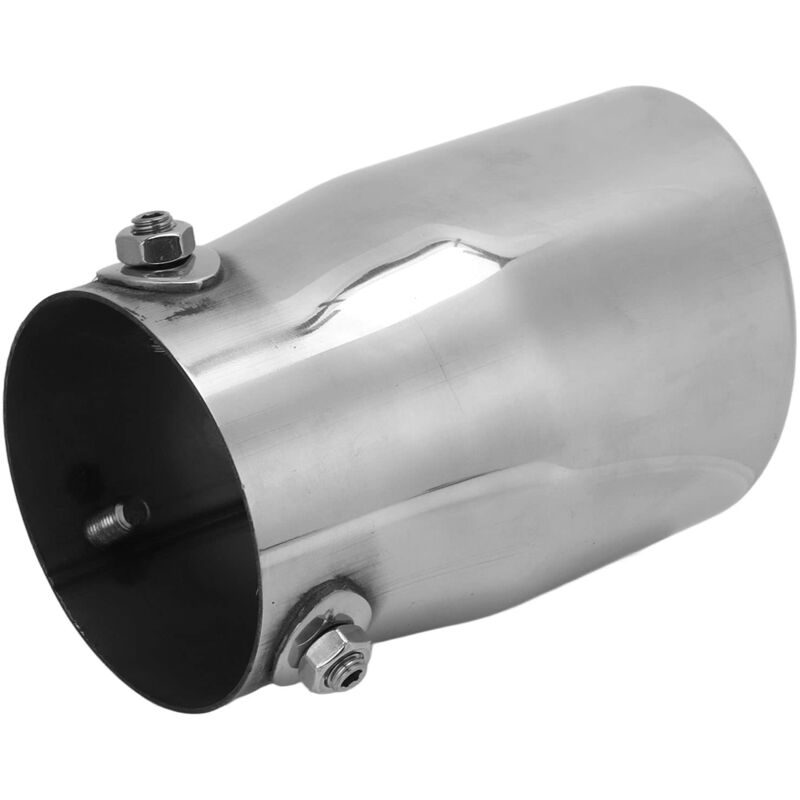 Silencieux d'échappement universel Aramox pour voiture, embout de tuyau d'échappement en acier inoxydable, entrée 76 mm/2,99 pouces, sortie 89