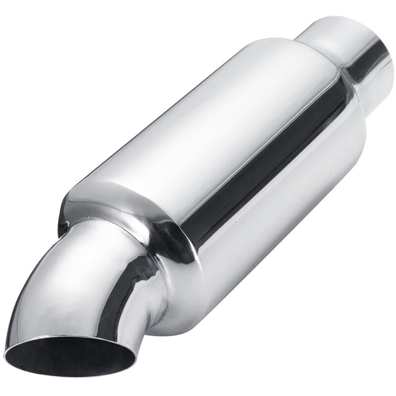 Trimec - Silencieux d'échappement universel de 2 pouces, entrée et sortie de voiture, en acier inoxydable, longueur de 9.9 pouces