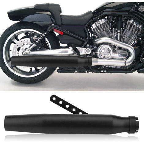 Silencieux d'échappement universel noir pour moto GY6 - Embout de tuyau