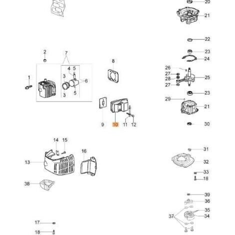 SILENCIEUX D'ORIGINE EMAK 58040332R