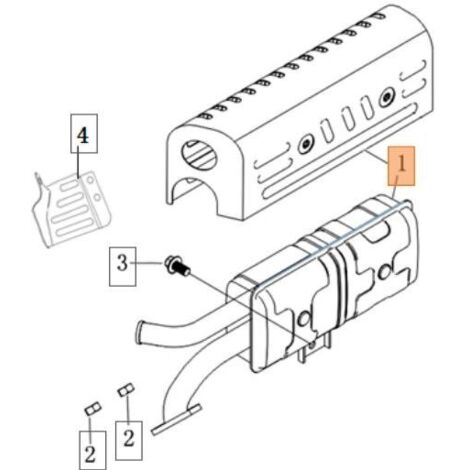 SILENCIEUX D'ORIGINE EMAK L66151170