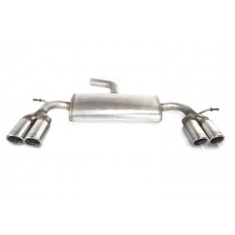 Silencieux Duplex Echappement Inox Ulter VW Scirocco 3 2008 a 2013 2x70mm-36956499