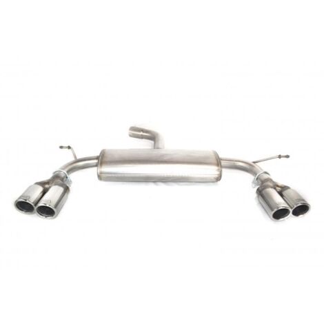 Silencieux Duplex Echappement Inox Ulter VW Touran 2003 a 2010 2x70mm-36956520
