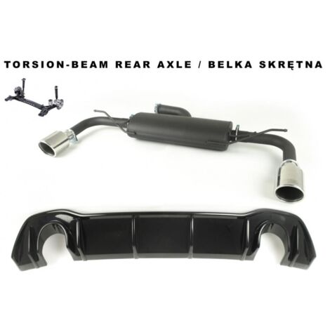 Silencieux Duplex Echappement Ulter VW Golf 8 2019 a 2021 1.5TSI 100mm-36956645