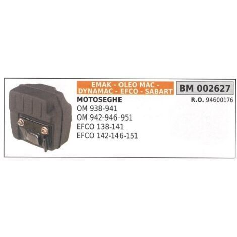Silencieux EMAK pour OM 938 941 942 EFCO tronçonneuse 138 141 142 146 151 002627