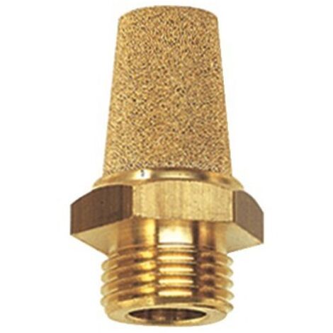 Silencieux en bronze fritté G3/8 MS hexagonal et fileté