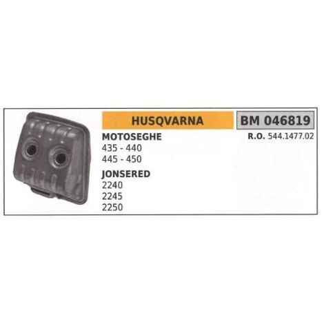 Silencieux HUSQVARNA tronçonneuse 435 440 445 450 046819