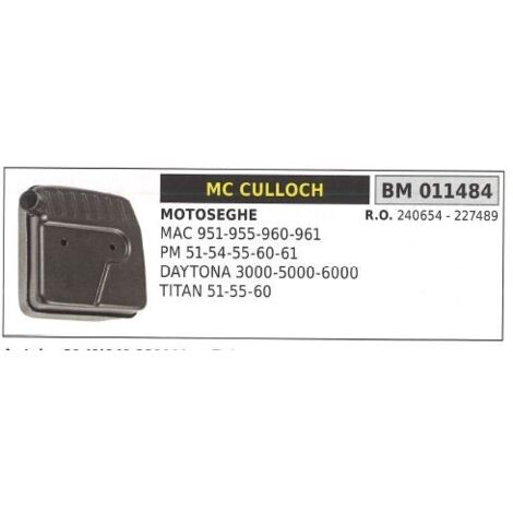 Silencieux MC CULLOCH débroussailleuse MAC 951 955 960 961 011484