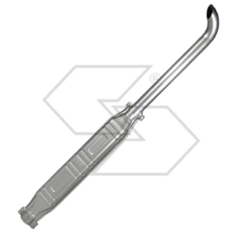Silencieux tuyau courbé Ø  55 mm collecteur L. 1250 mm pour tracteur agricole A10888