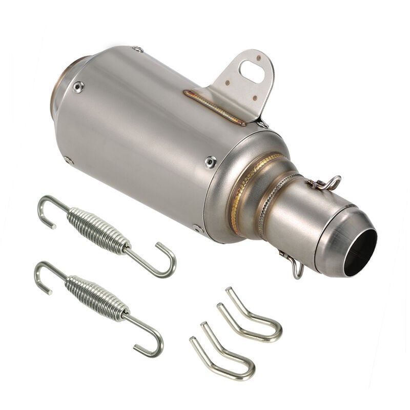 Silencieux universel de tuyau d'échappement d'acier inoxydable de givrage de VTT de moto de 51mm