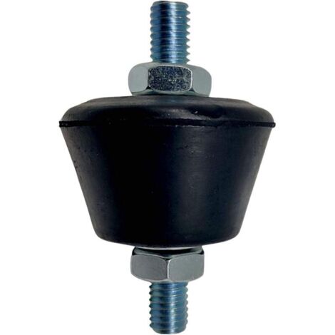 Silent bloc conique anti-vibration M8 – Lot de 4 avec écrous et rondelles – Caoutchouc résistant à l'abrasion – Fixation murale pour climatiseur