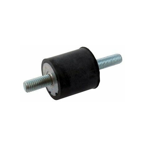 Silent bloc mâle/mâle 30 mm – Type M8 – Longueur 20/30 mm – Accessoire pour tronçonneuse – Couleur noire