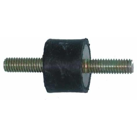 Silent bloc mâle-mâle 30mm – Longueur 30mm – Filetage M6 18-23mm – Amortissement pour tronçonneuse – Adapté pour fixation précise